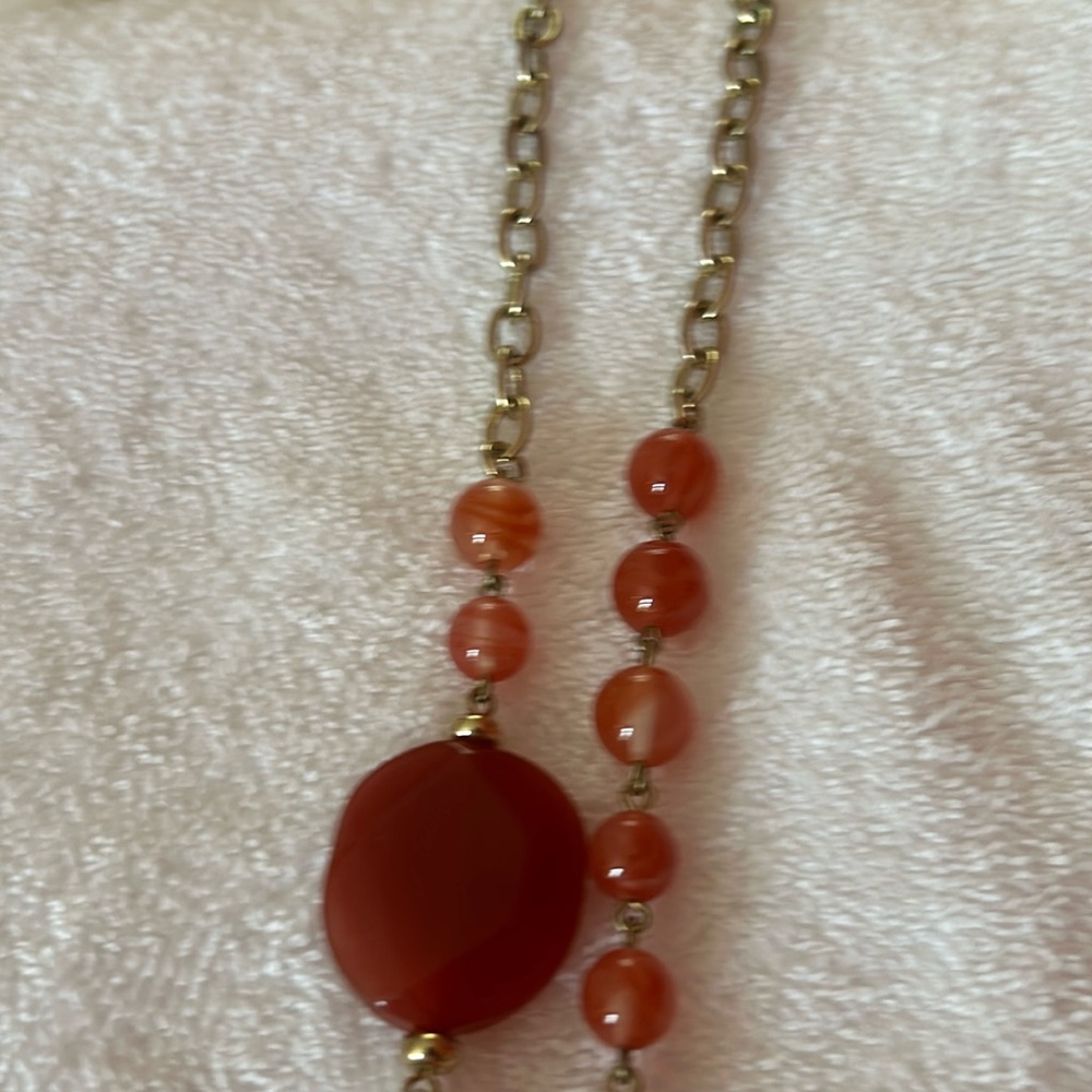 Talbots necklace, costume, jewelry, and matching bracelet